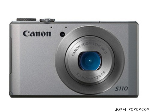 佳能S110 数码相机 银色(1210万像素 3英寸触摸屏 5倍光学变焦 24mm广角) 数码相机 