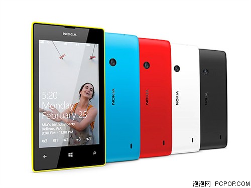 诺基亚(NOKIA)Lumia 520 联通3G手机(柠黄色)WCDMA/GSM非合约机手机 