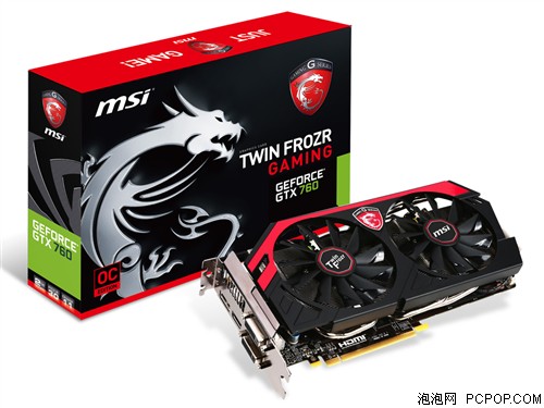 msi微星N760 TF 2GD5/OC显卡 