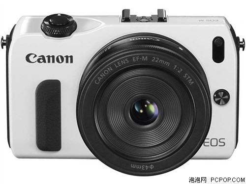 佳能EOS M套机(EF-M 18-55mm,EF-M 22mm,90EX闪光灯) 白色数码相机 