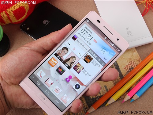 华为P6 3G手机(粉色)WCDMA/GSM公开版手机 