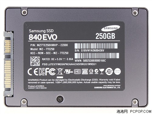 三星840EVO 120G(MZ-7TE120HMHP)SSD固态硬盘 