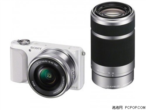 索尼NEX-3N 微单套机 银色(16-50mm,55-210mm)单电/微单相机 