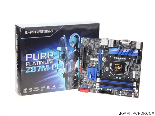 蓝宝石PURE PLATINUM Z87M-PR主板 