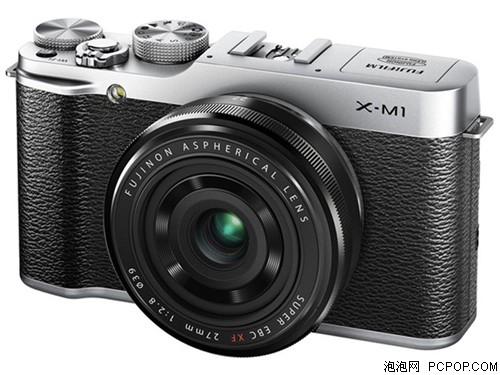 富士X-M1 微单套机 银色(XF 27mm f/2.8 镜头)单电/微单相机 