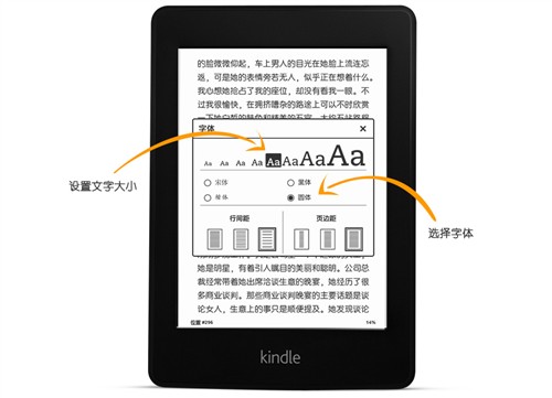 亚马逊全新Kindle Paperwhite电子书阅读器电子书 