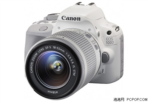 佳能EOS 100D 单反套机 白色(EF-S 18-55mm f/3.5-5.6 IS STM 镜头)数码相机 