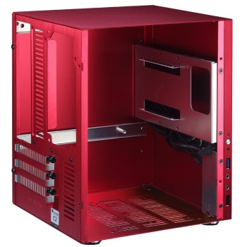 乔思伯C2 全铝机箱 红色 支持ITX-MATX主板机箱 