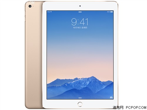 苹果iPad Air2 MH0W2ZP/A 9.7英寸平板电脑(A8X处理器/1G/16G/Wifi版/金色)港版平板电脑 