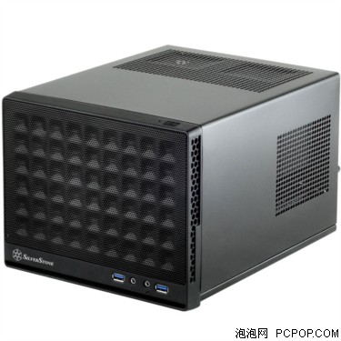银欣SG13B 珍宝13 黑色版ITX机箱(支持长显卡、ATX电源/支持水冷)机箱 