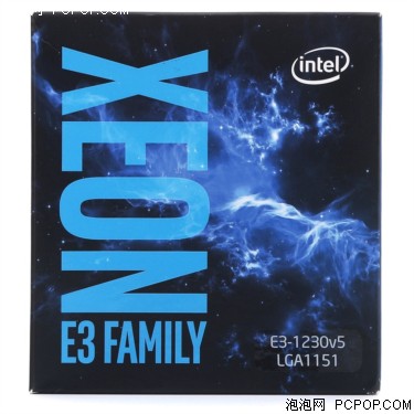 Intel至强处理器E3-1230V5 盒装CPU (LGA1151/3.40GHz/8M/80W/14nm)CPU 