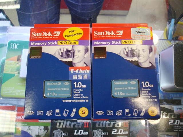 Memory Stick PRO Duo(1GB)���濨