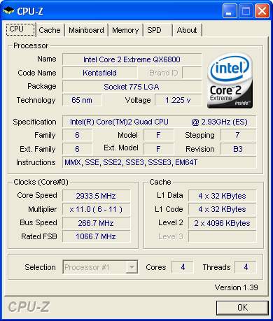 ���2�����ĺ� QX6800CPU