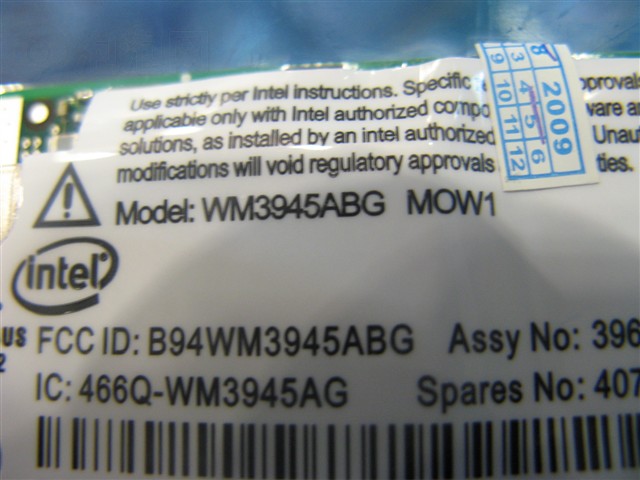 Intel WIFI Link 3945ABG��������