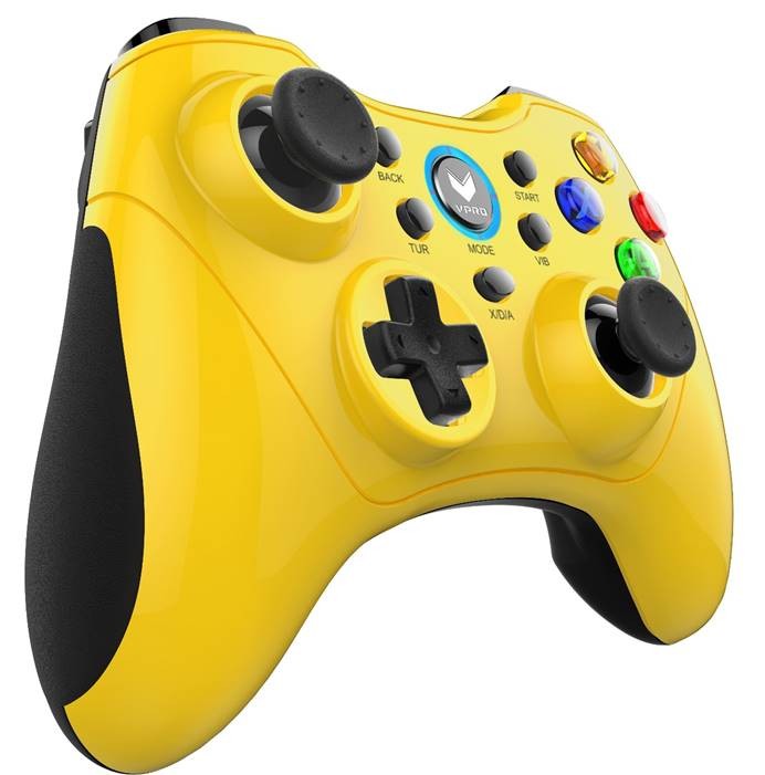 无线彩质-雷柏v600s无线振动游戏手柄上市