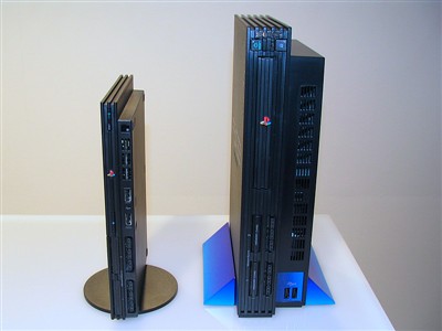 超薄型与普通型ps2主机厚度及高度对比超薄7系ps2主机尺寸为230mm