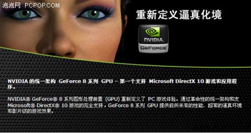 geforce 8系列顯卡給我們帶來了不同凡響的dx10體驗