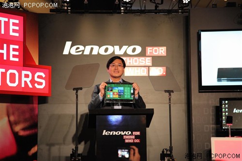 ces2012 联想召开发布会展示两款平板