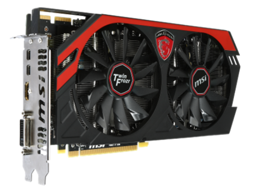 微星 r9 280 gaming显卡接口方面利用的是双mini displayport hdmi