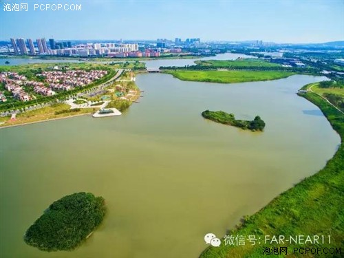 无人机航拍九龙湖原生态自然山水风光