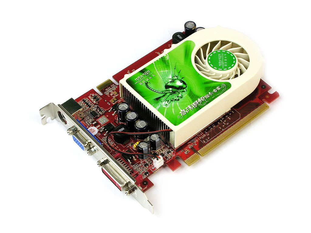 铭瑄极光7300gt智能增强版 256m显卡原图 高清图片