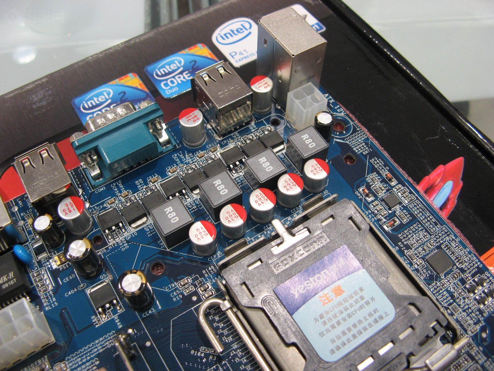 盈通p41a主板原图 高清图片 p41a图片下载 第6页_泡泡网