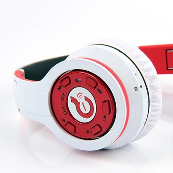 赛尔贝尔g08-002 魔尼卡头戴式无线蓝牙音乐耳机带麦 白色 红色图片4