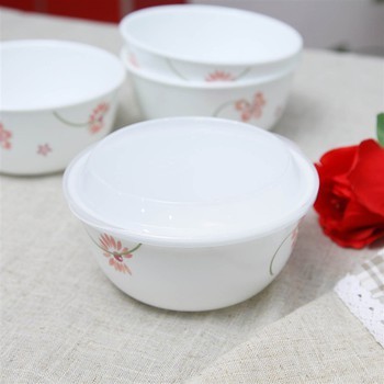 康宁corelle 900ml粉红佳人面碗4件组(送4个微波盖)4-pp/cn-4ccl-tb