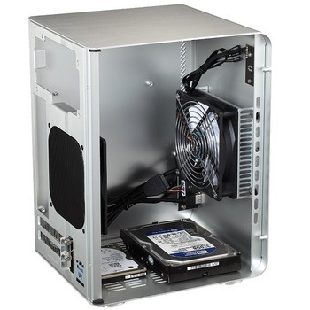 > 乔思伯u2 itx机箱 全铝 银色 支持标准大电源原图