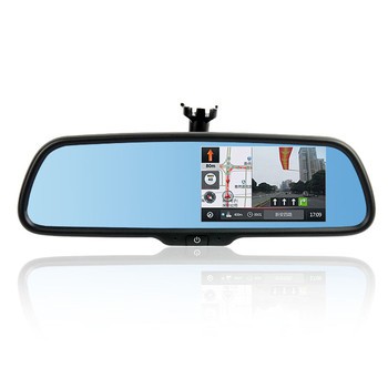 > 先科s8 专车专用 dvr实景gps导航 后视镜行车记录仪倒 标配 8g卡带