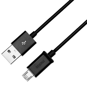 > 摩奇思micro usb数据线 1米 黑色原图