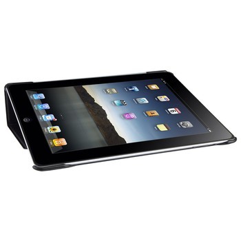爱派苹果ipad4/the new ipad/ipad3 高档斜十字纹保护套/壳 商务黑