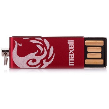 > 麦克赛尔精致中国风(凤纹)32gb u盘 红色原图