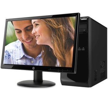 惠普p100-020cl 台式电脑 (g3220t 4gb 500gb dvd-rom 键鼠 dos)图片1