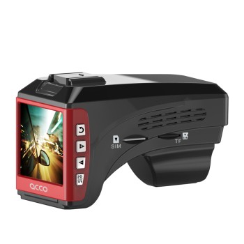 > acco v100云电 子狗行车记录仪一体机 自动升级流动固定测速1080p