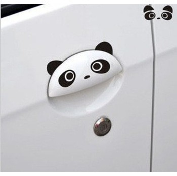 其他车爱人 吉利熊猫门把手贴纸 汽车卡通贴纸 个性雕刻车贴 汽车外饰