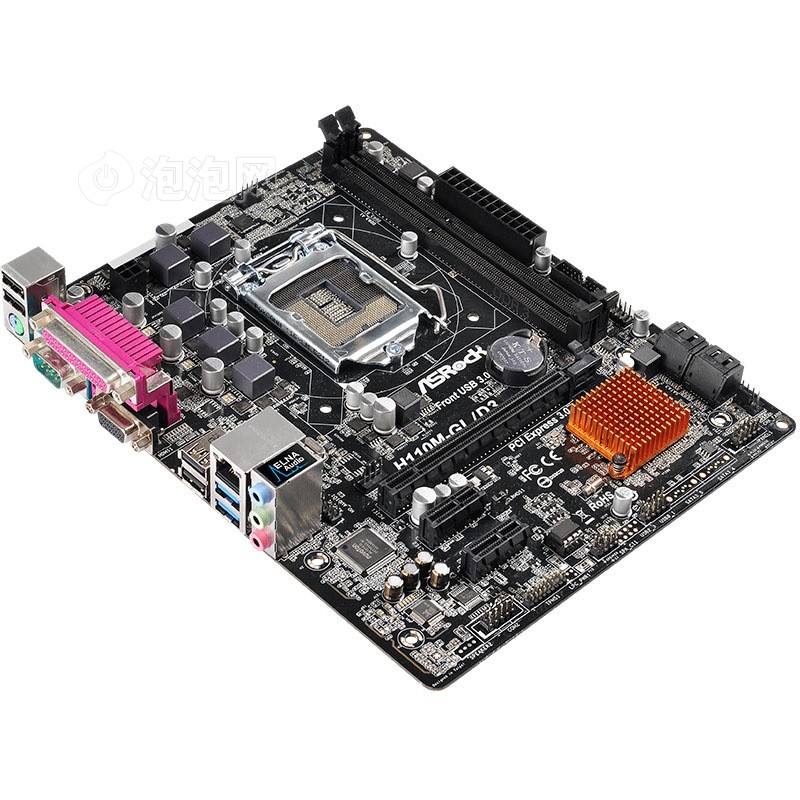 > 华擎h110m-gl/d3主板 ( intel h110/lga 1151 )原图