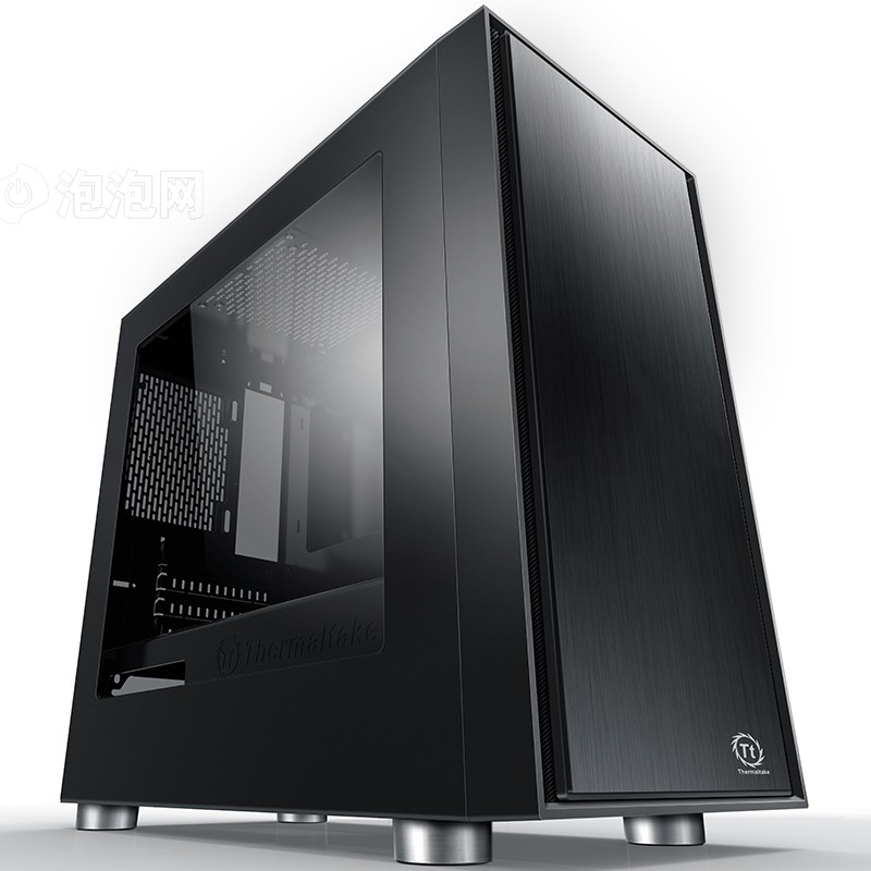 > thermaltake启航者f1 黑色 mini机箱(支持matx主板/独立电源仓/支持