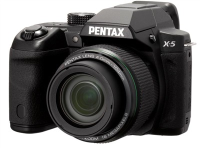 宾得x-5 数码相机 黑色(1600万像素 3英寸液晶旋转屏 26倍光学变焦